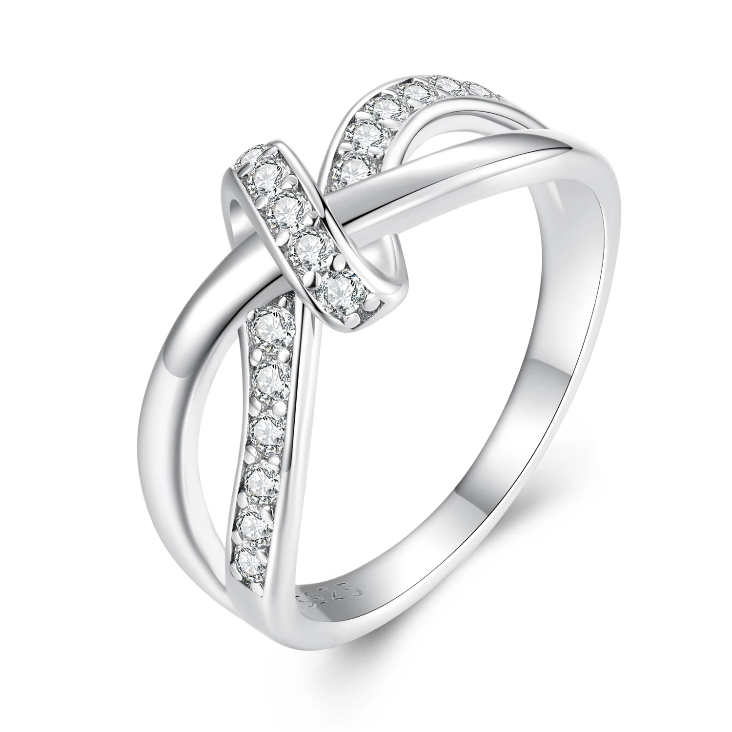 pandora стил кръстовидно пренавит moissanite пръстен msr031