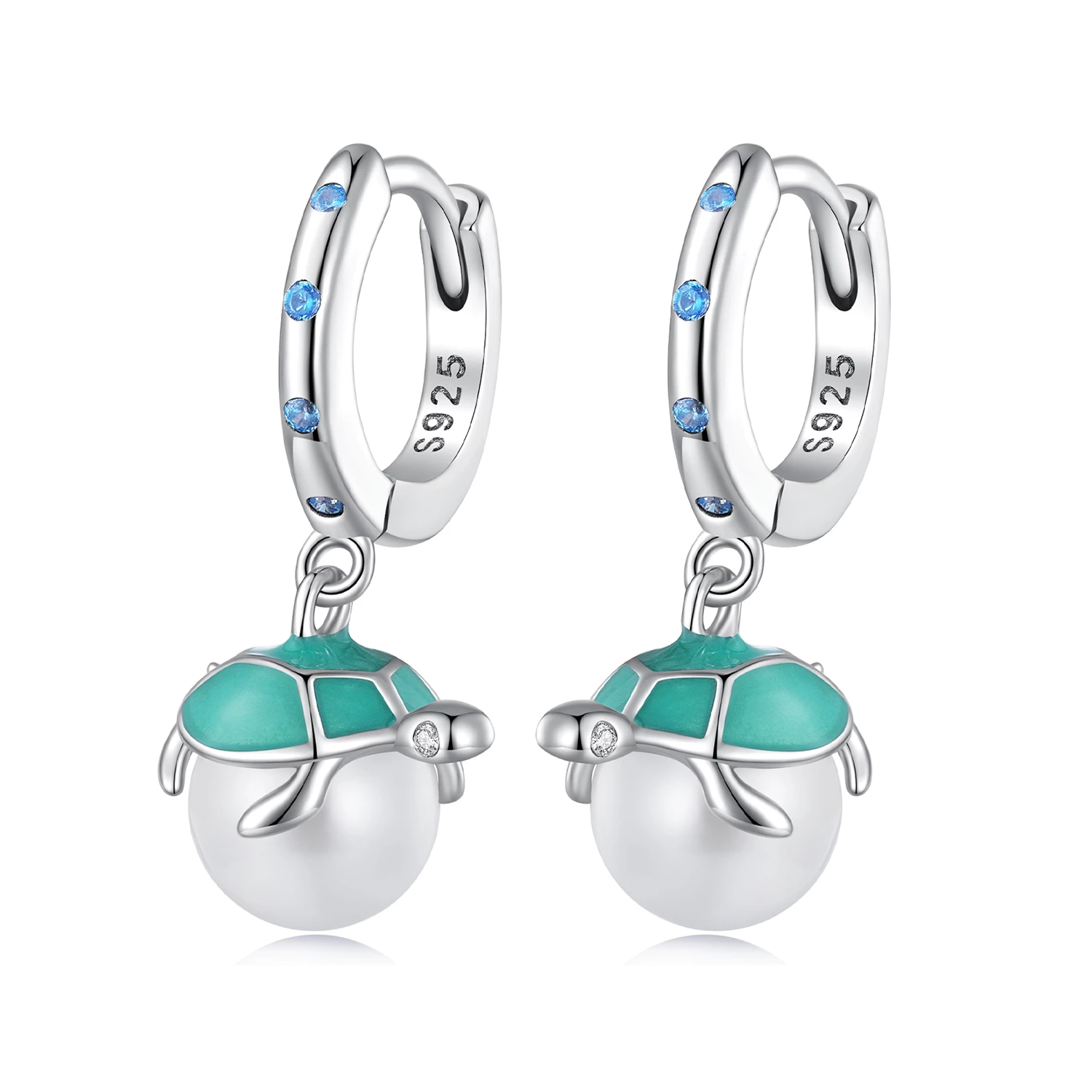 pandora стил морска костенурка обици sce1597