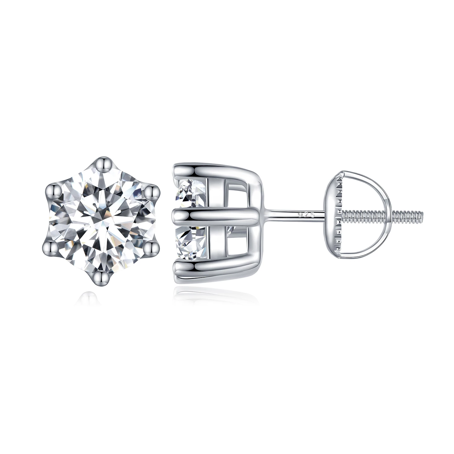 пандора стил бляскави студени обеци с цирконии bse615 7l