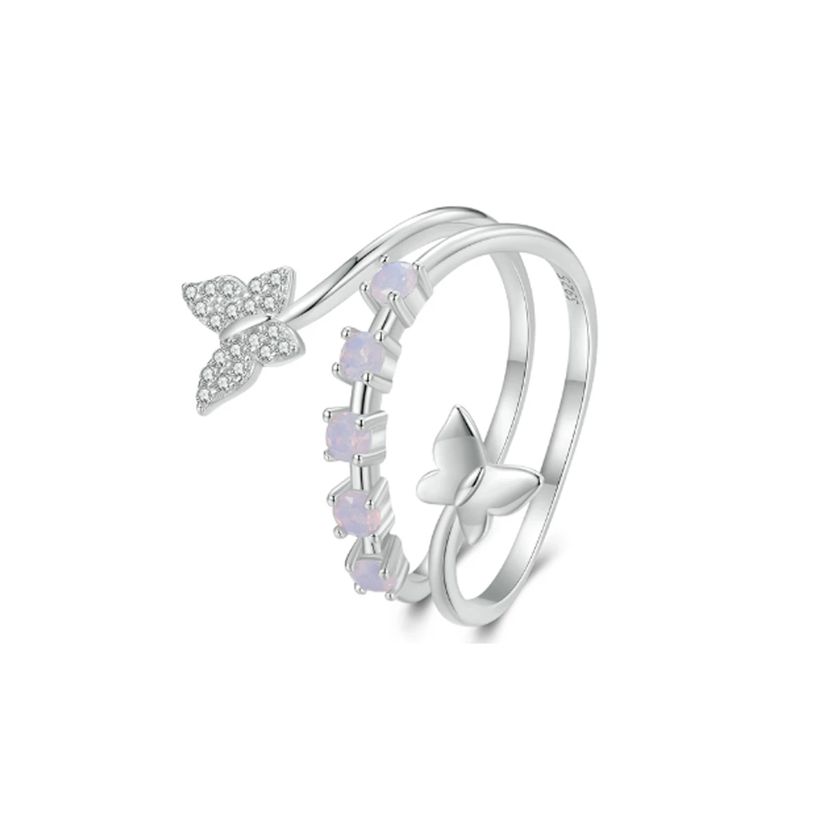 pandora стил двойно пръстен bsr467 e