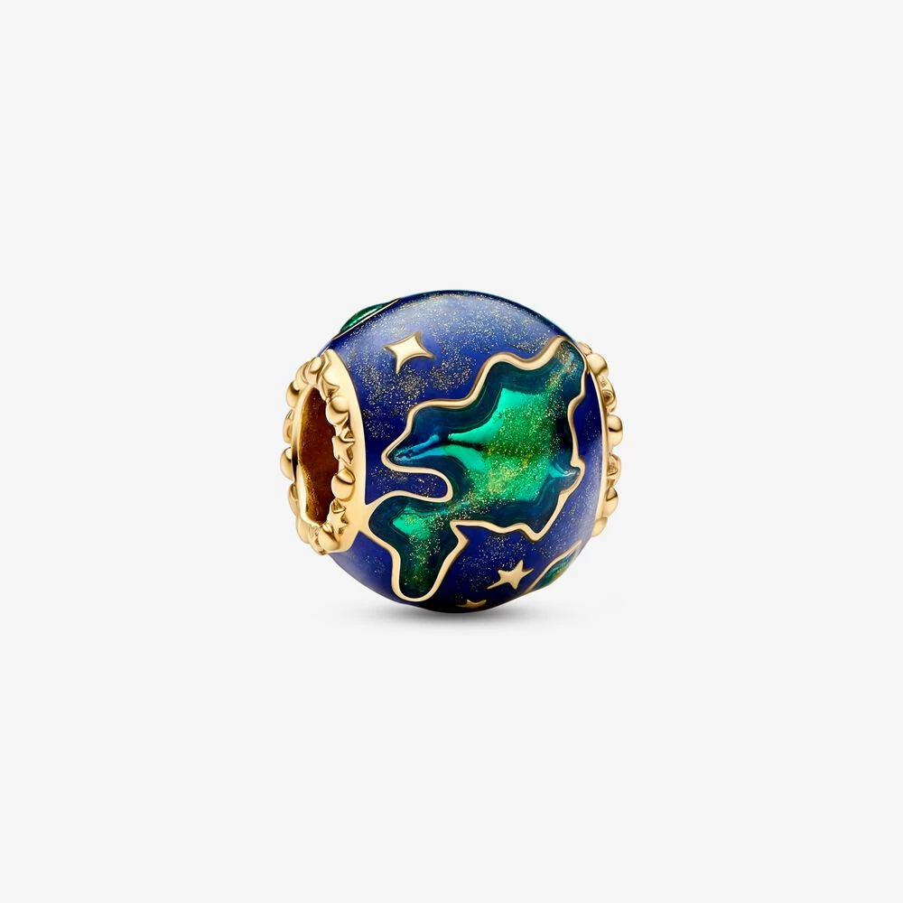 pandora earth 14k златно покритие оберег 762431c01