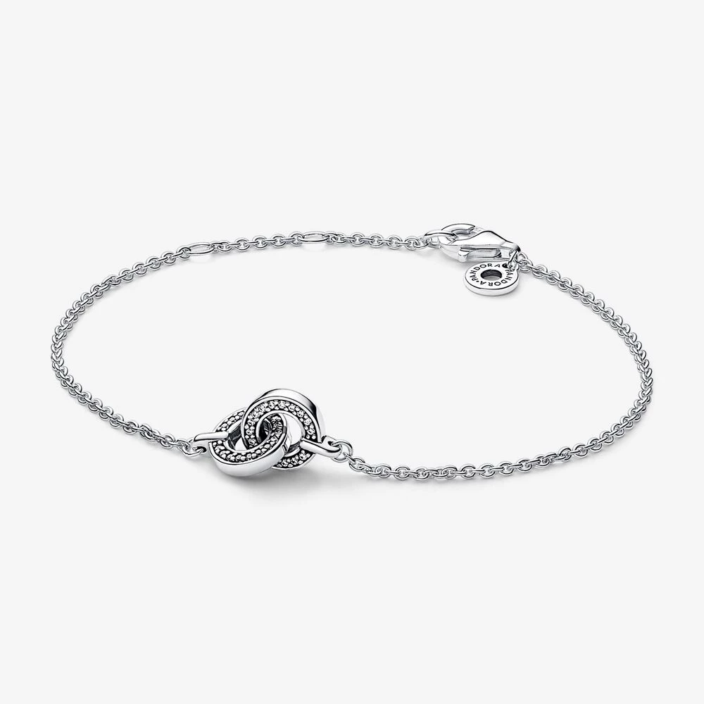 pandora подпис сплетена pavé верижка гривна 592742c01