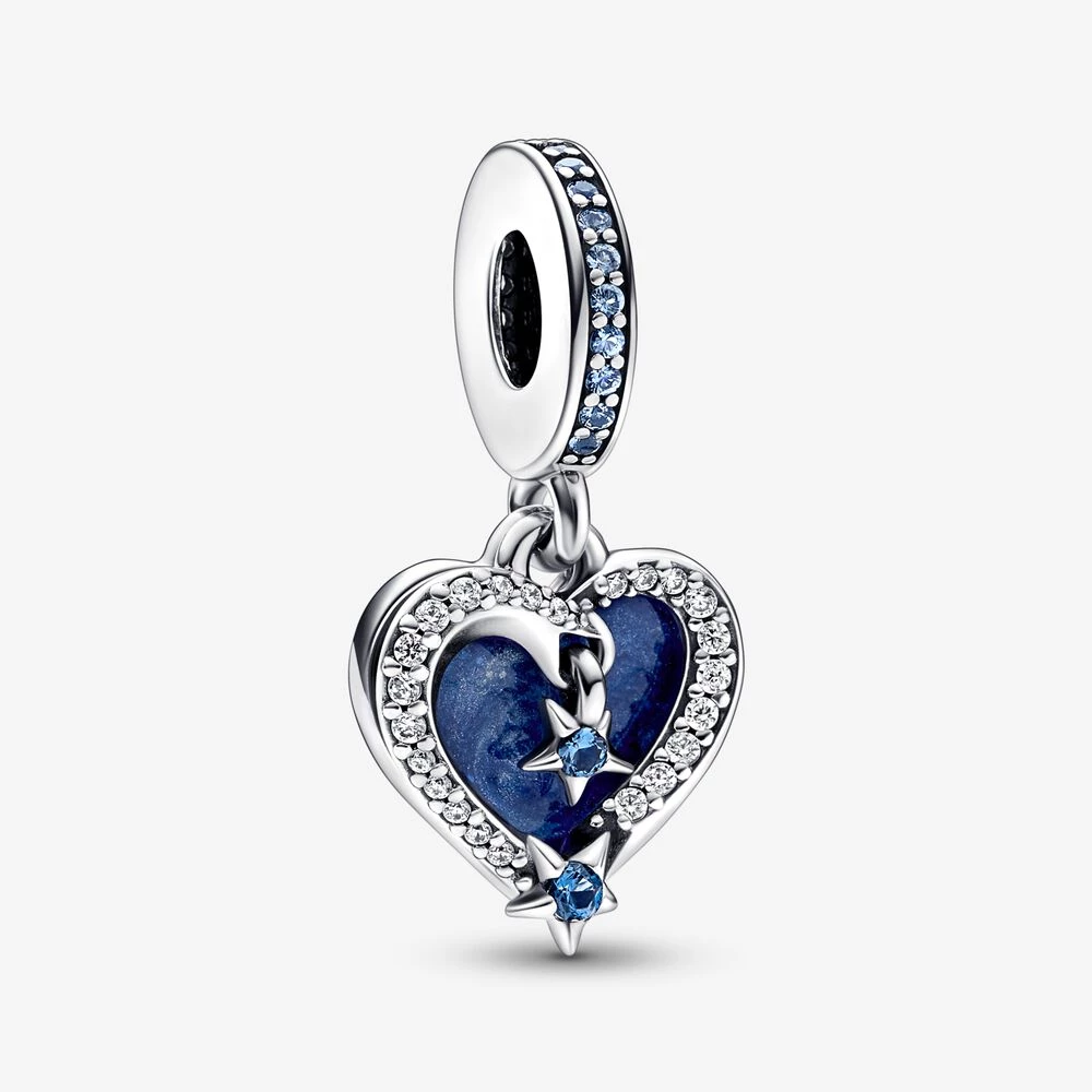 pandora celestial shooting star heart двойно висящ талисман 792356c01