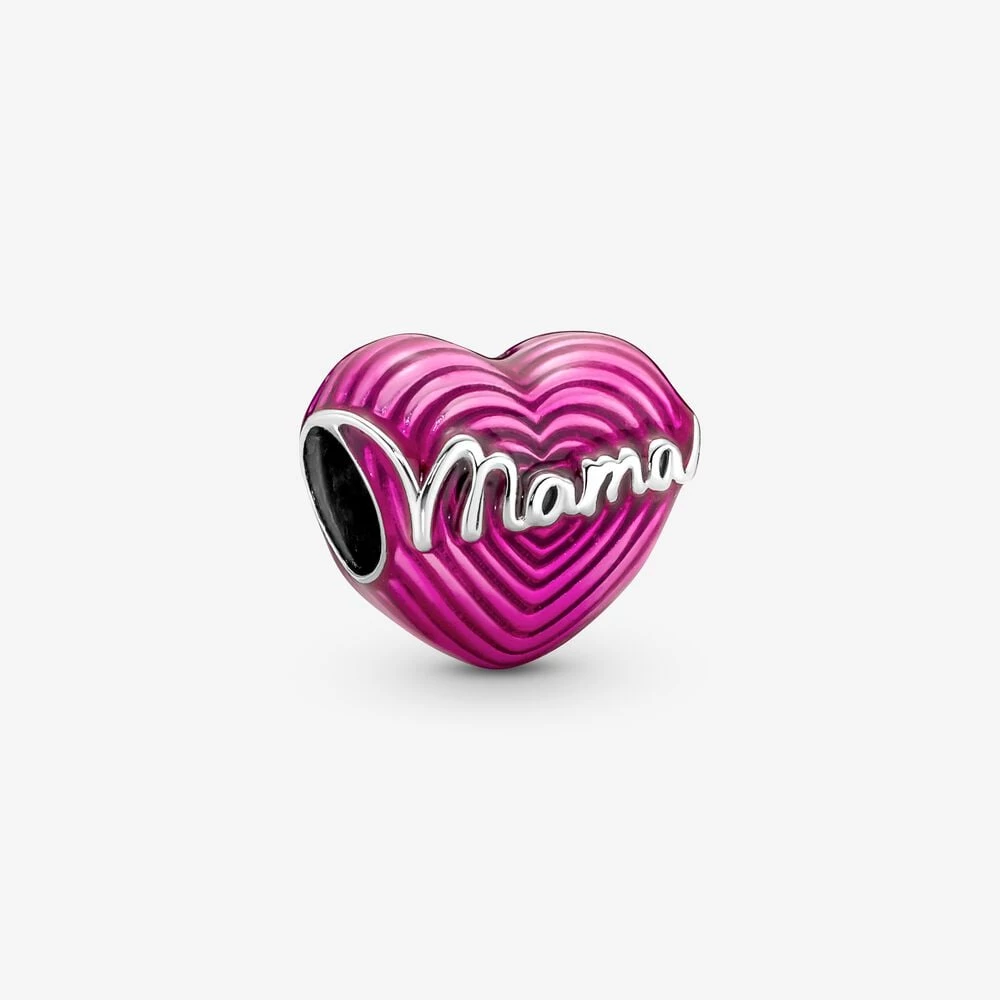 pandora излъчваща любов мама сърце талисман 791505c01
