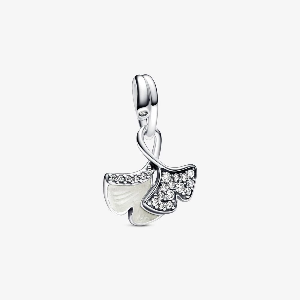висяща сребро pandora ginkgo 792429c01