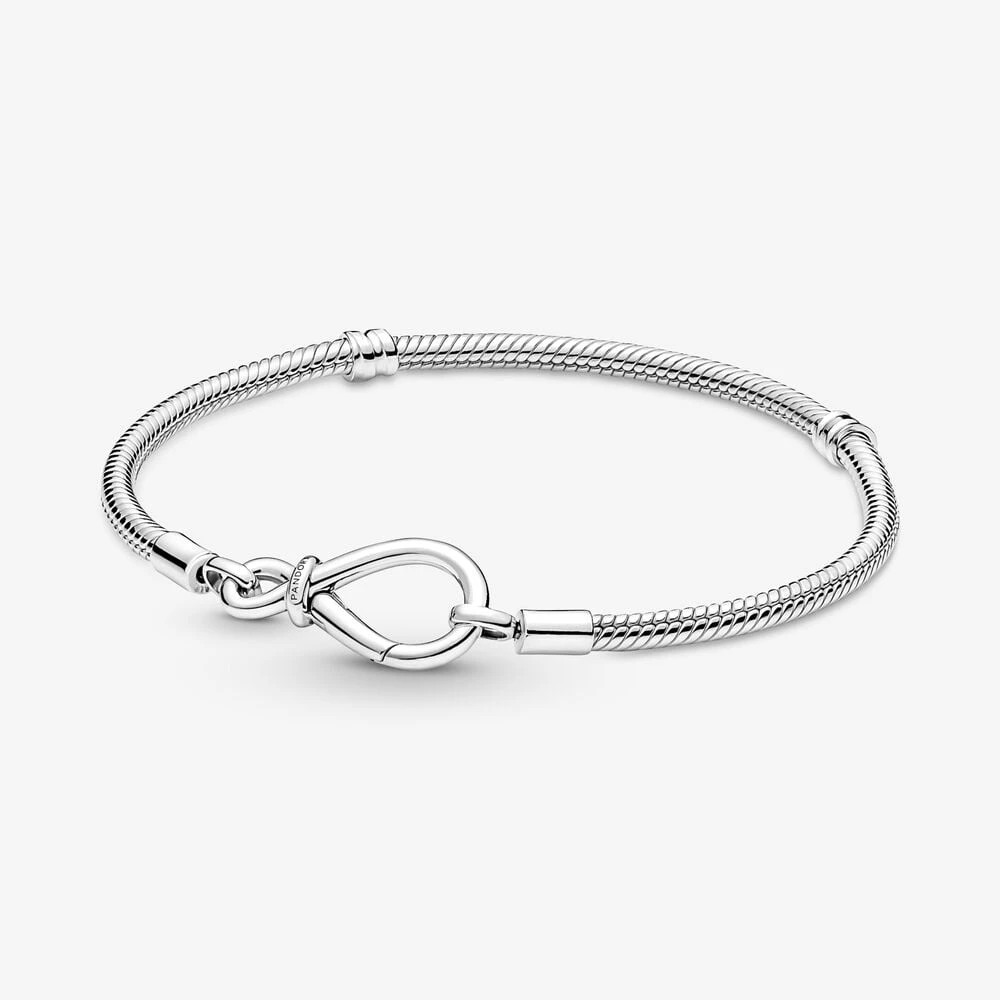 гривна pandora moments infinity knot snake chain 590792c00