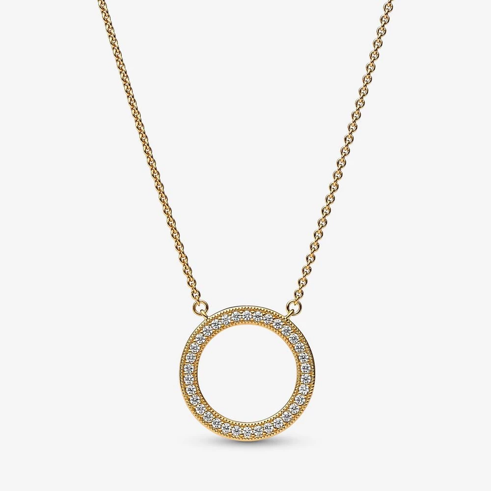 колие с висулка pandora pavé hearts circle 362735c0145