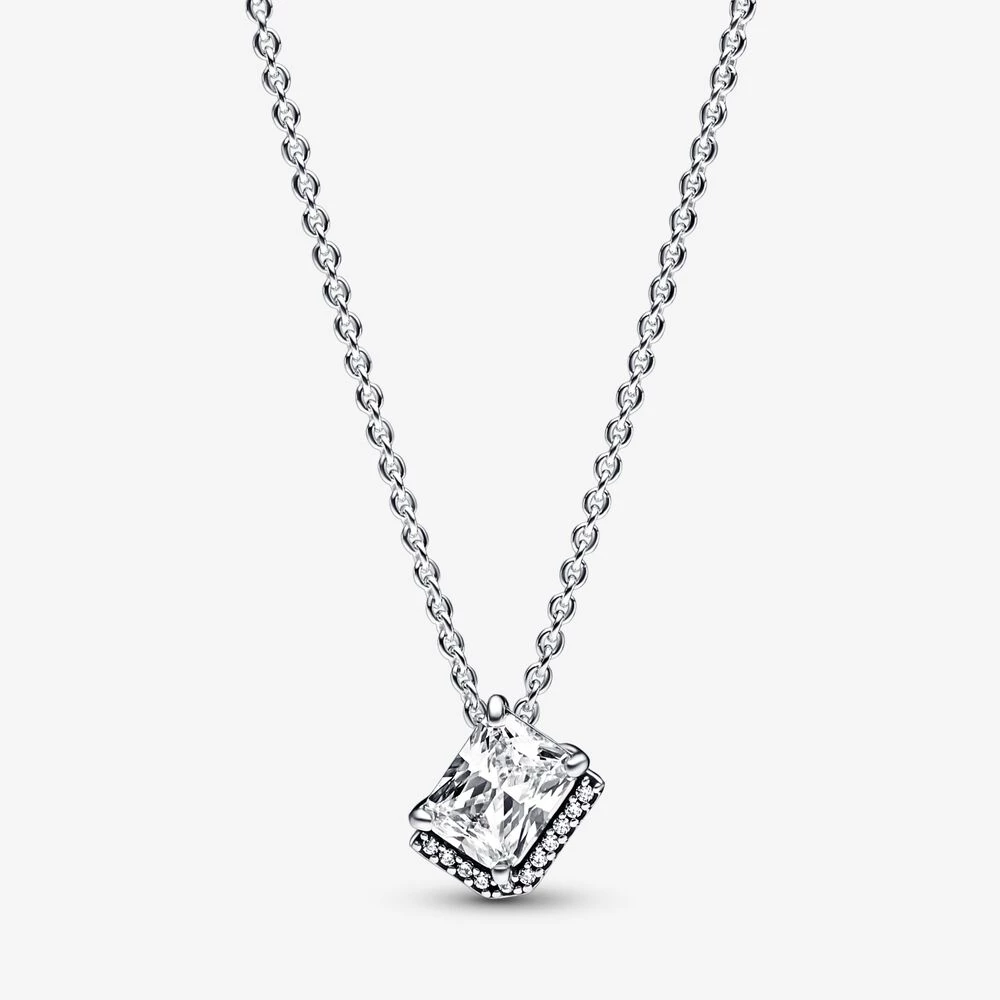 правоъгълно искрящо колие pandora halo collier 392388c01