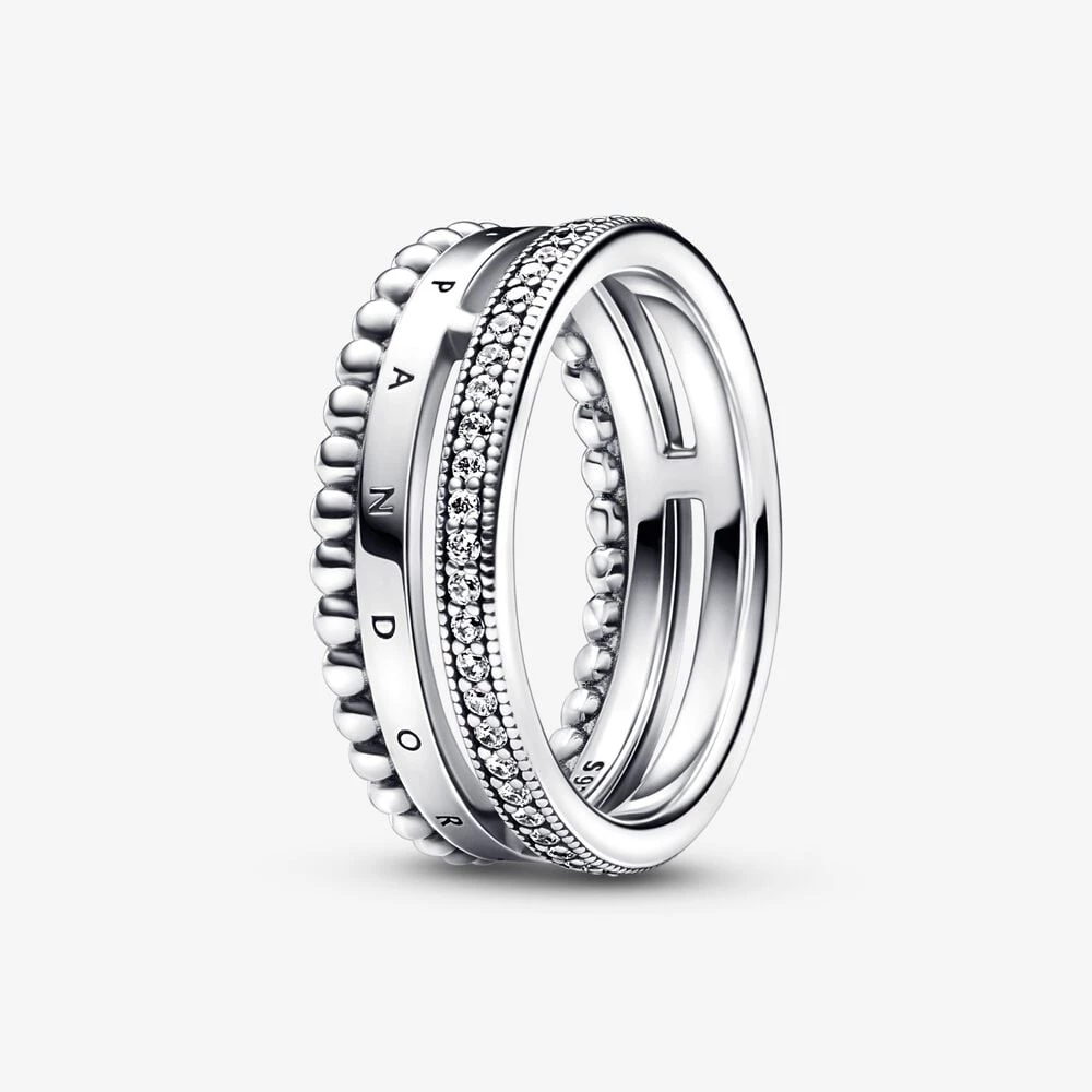 пръстен с лого на pandora pavé beads 192312c01