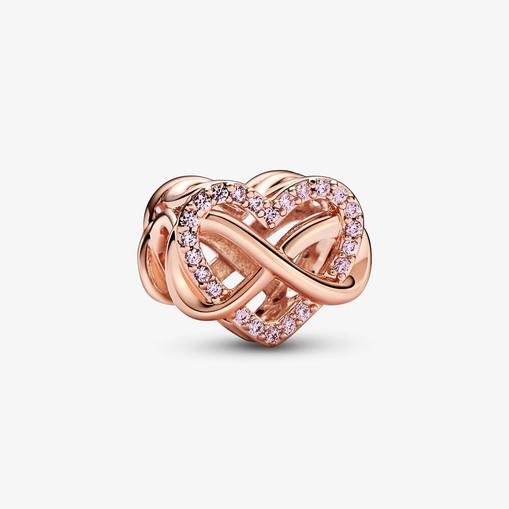 талисман pandora family infinity pink heart 782246c01
