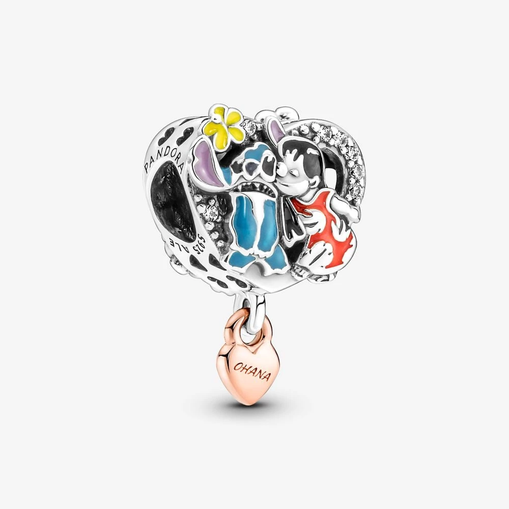 талисман вдъхновен от pandora disney ohana lilo stitch 781682c01