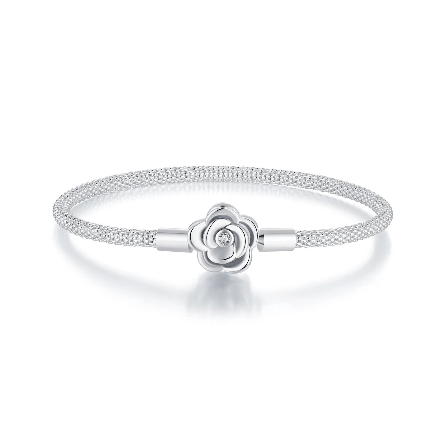 верижка с роза в стил pandora scb266