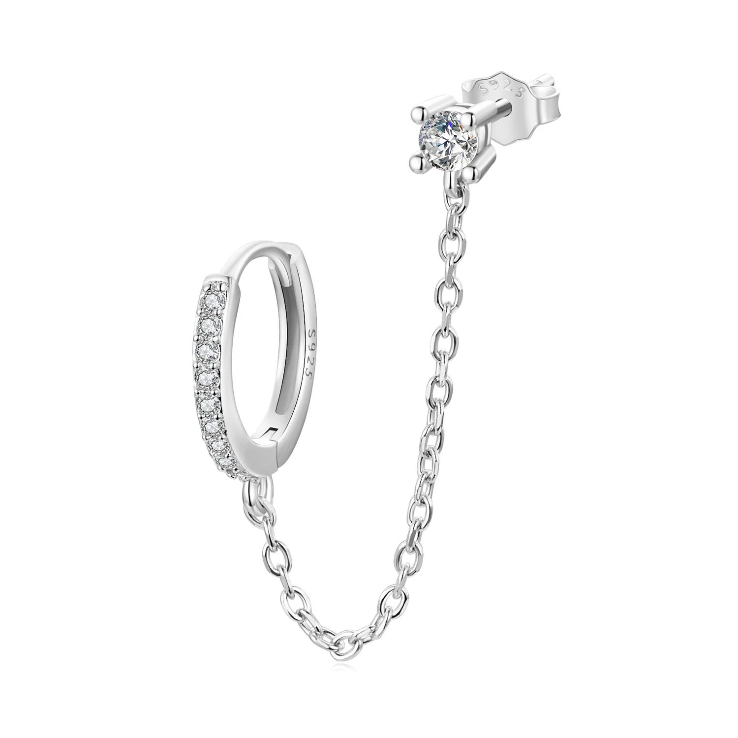 изящни обеци в стил pandora sce1678a