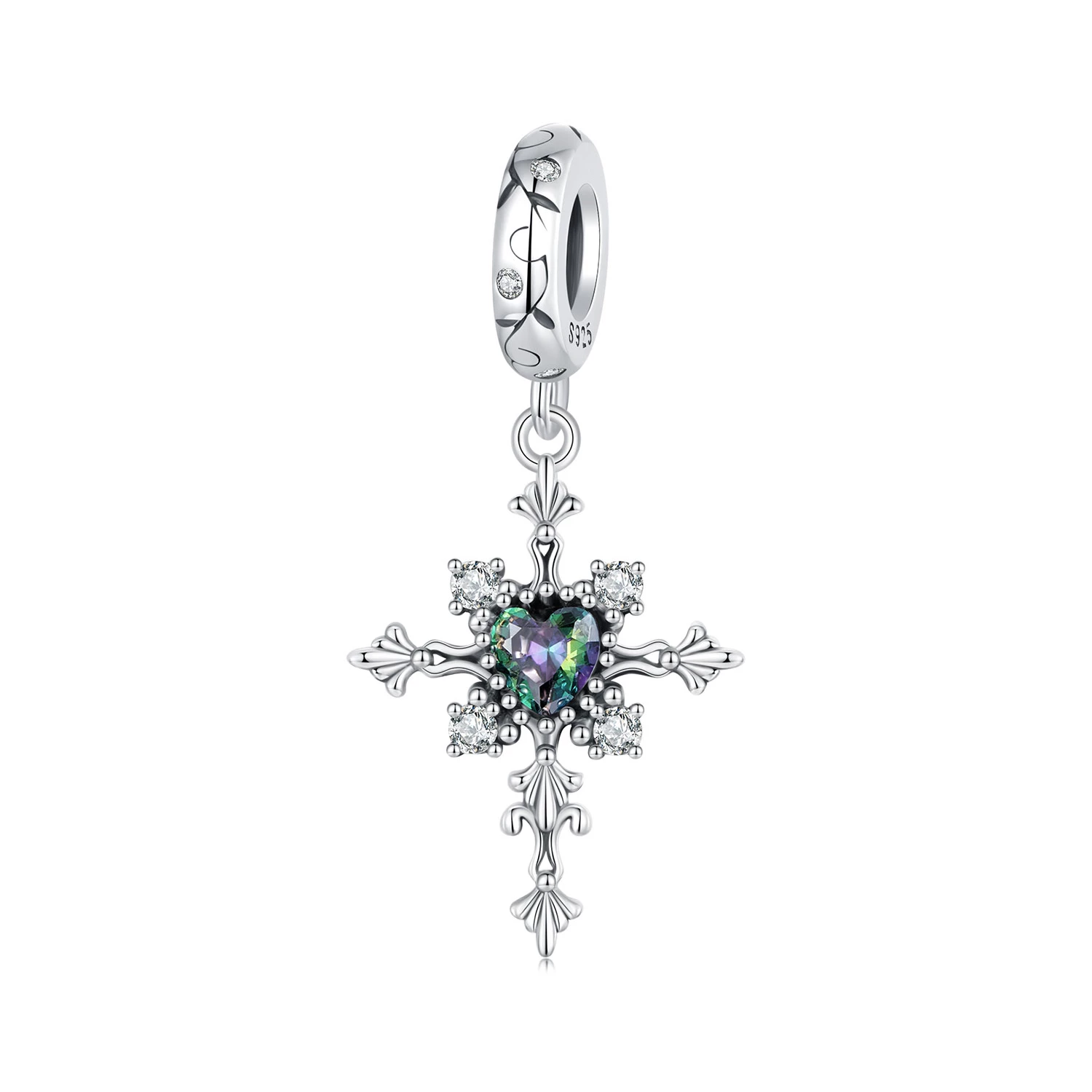 талисман с кръст в стил pandora bsc970