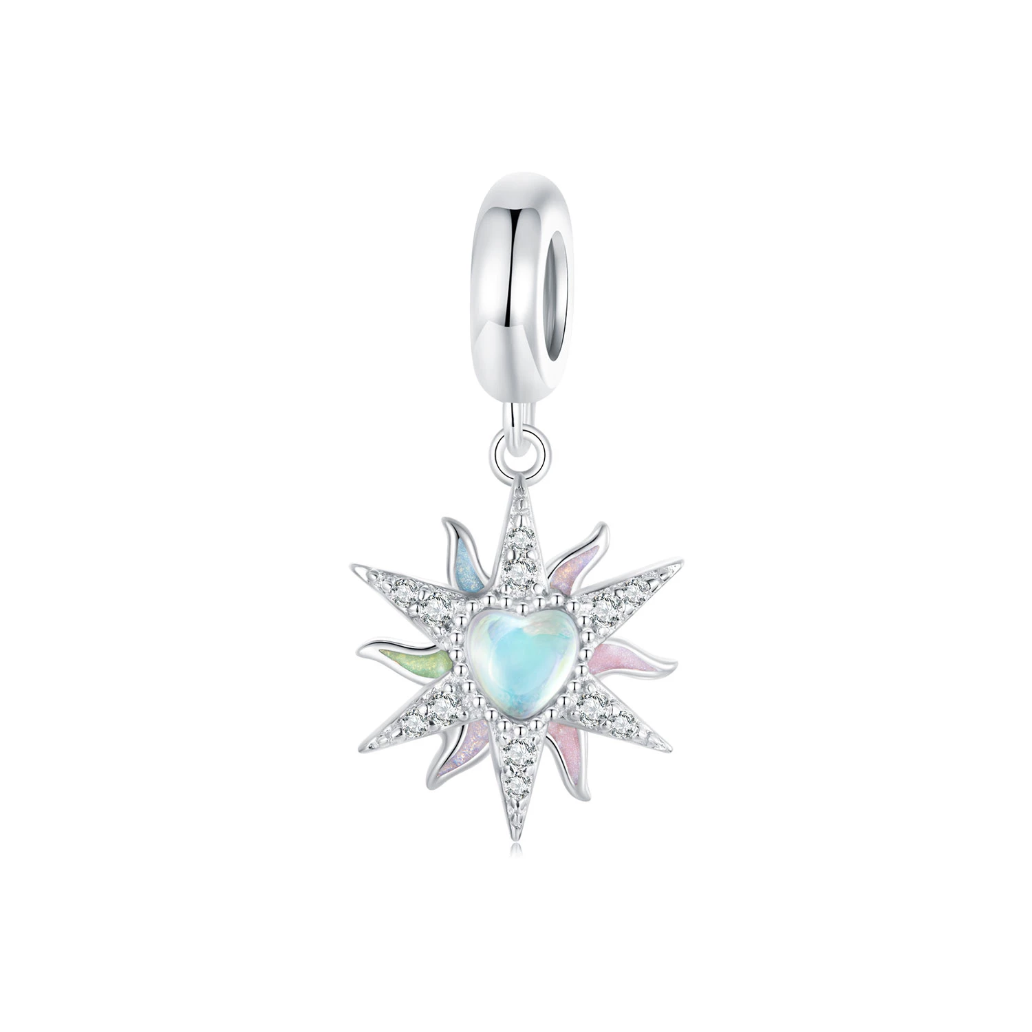 pandora style coloured sunshine dangle bsc976