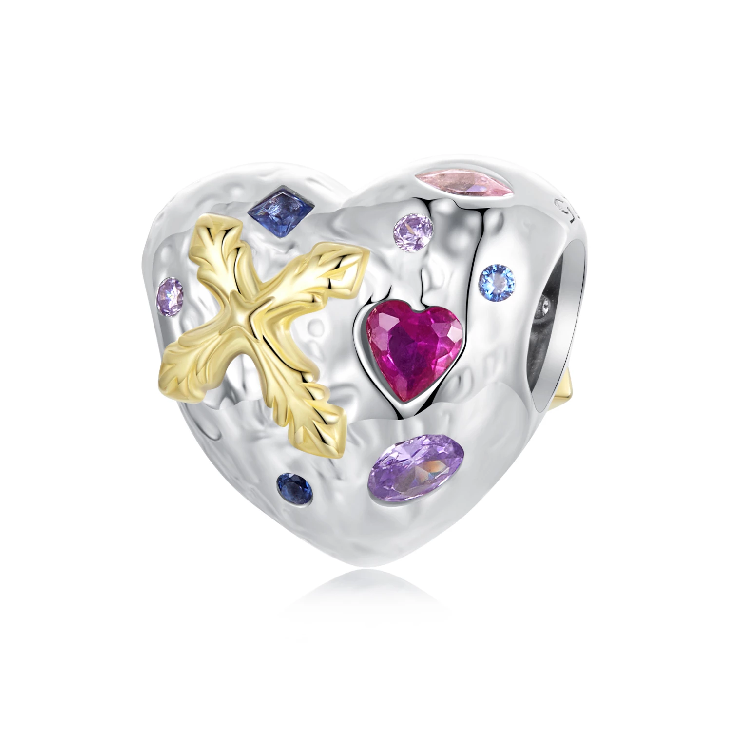 винтидж талисман със сърце в стил pandora bsc1006