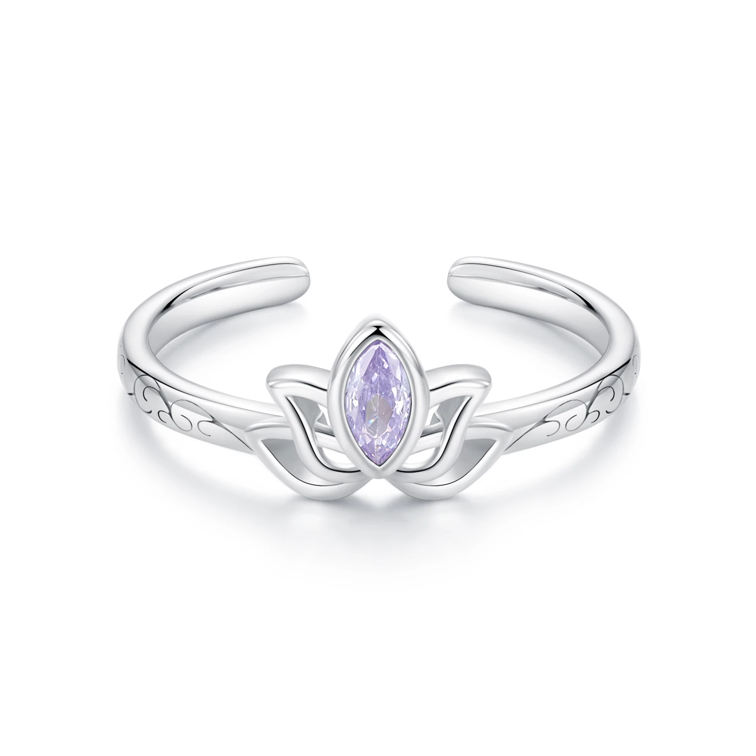 пръстен с лотос в стил pandora scr1020e