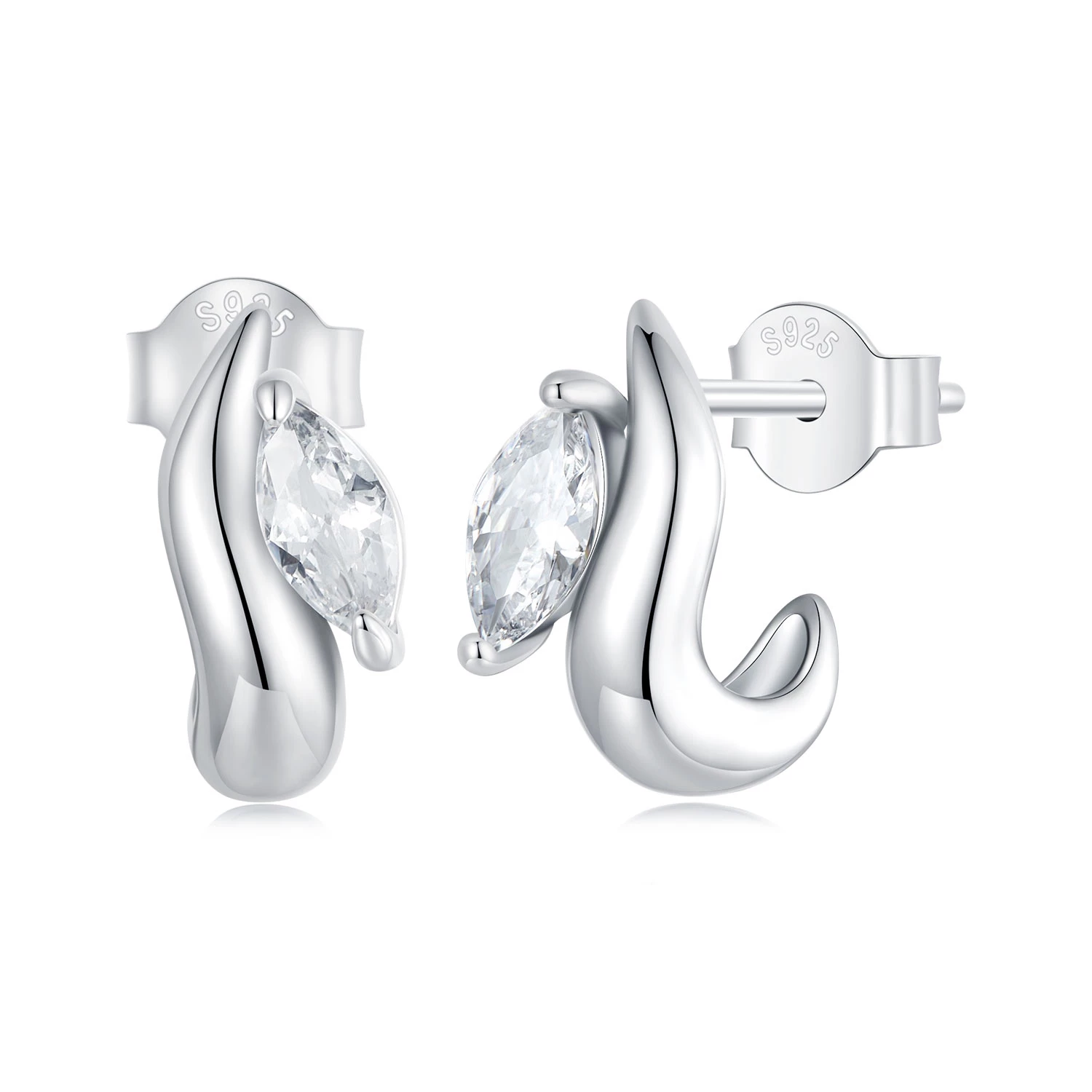 семпли обеци тип маркиза в стил pandora bse971