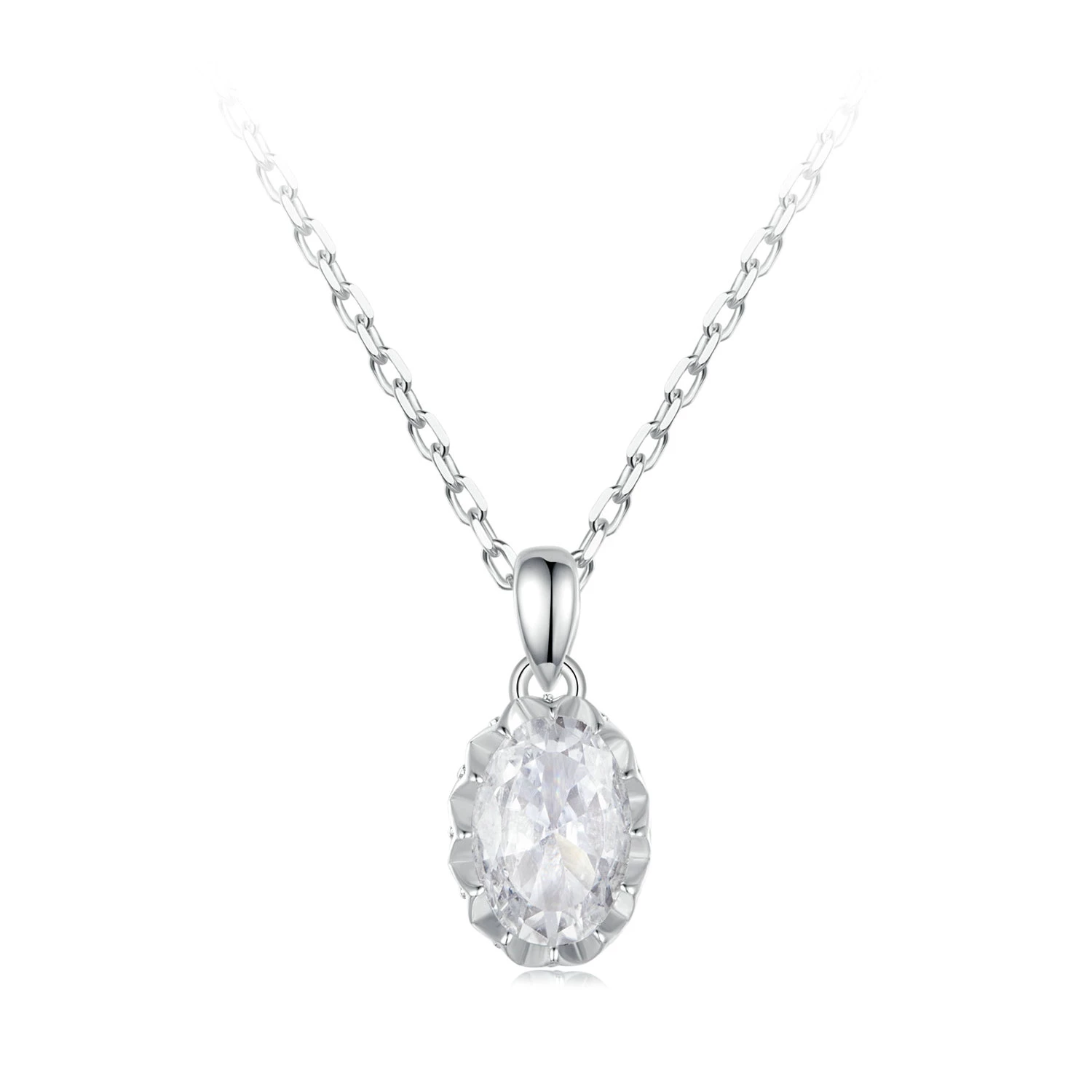 pandora style brilliant beauty 1ct огърлица от моасанит с един сертификат msn035