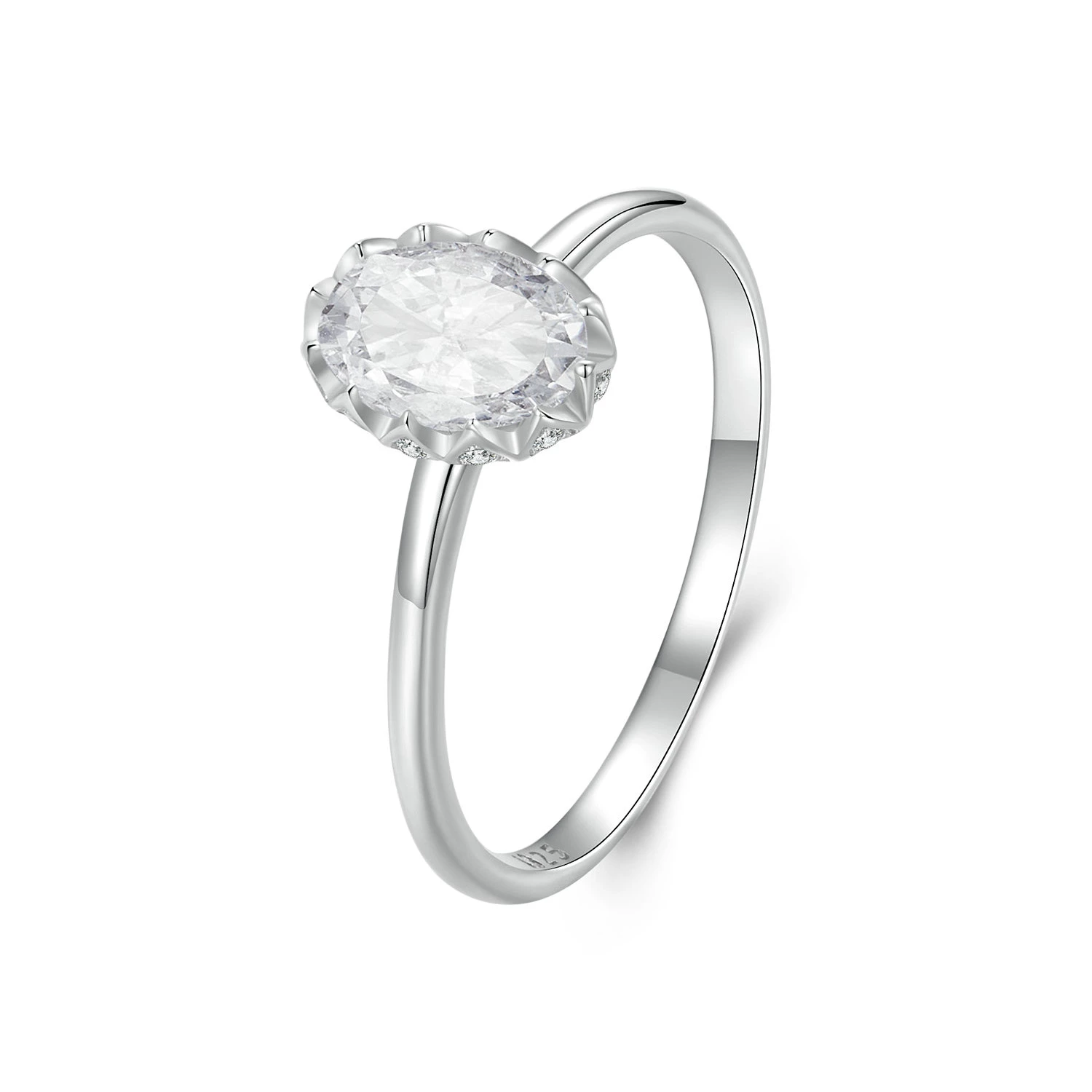 pandora style brilliant beauty 1ct пръстен с моасанит с един сертификат msr049