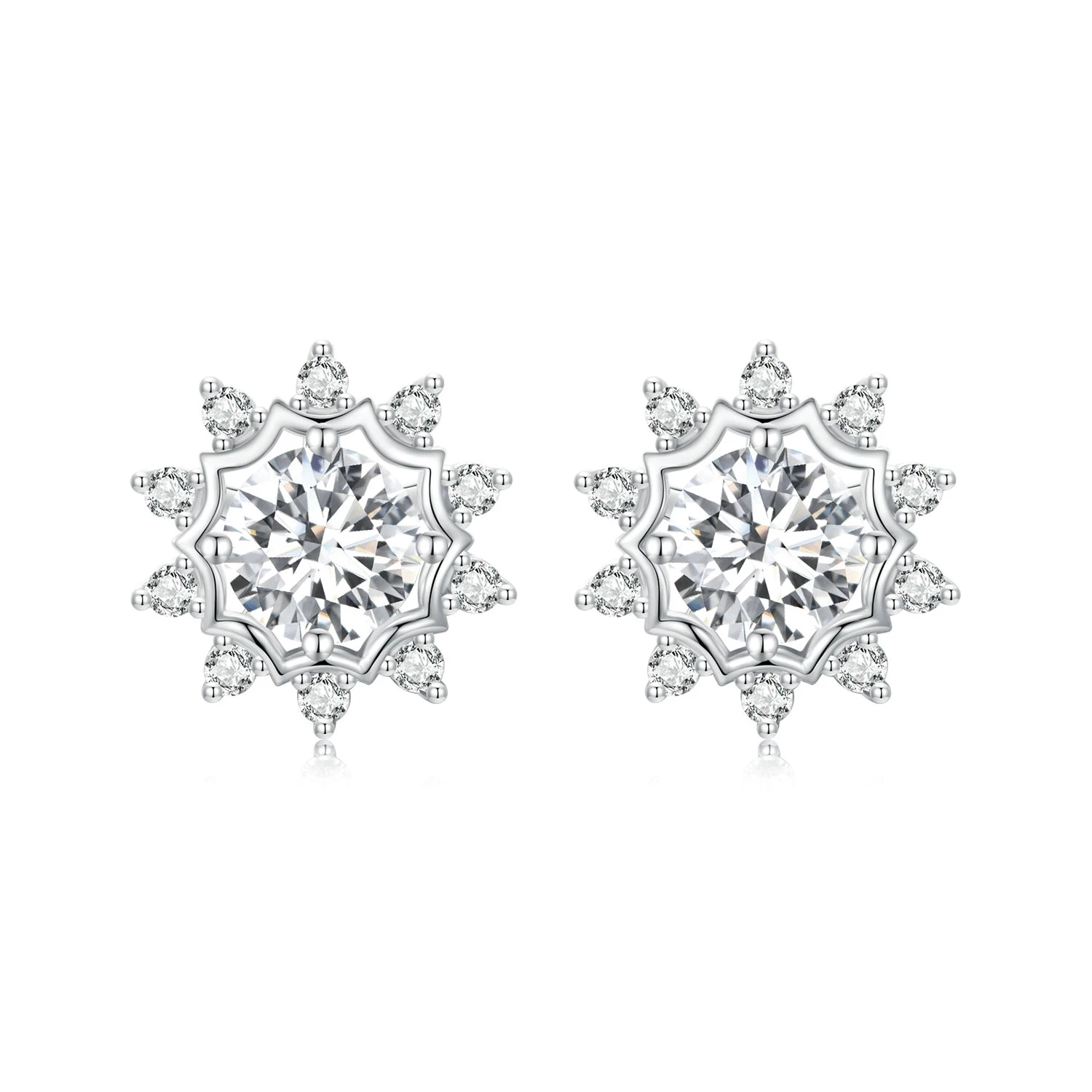 pandora style brilliant beauty обеци с моасанит 05 карата два сертификата mse048