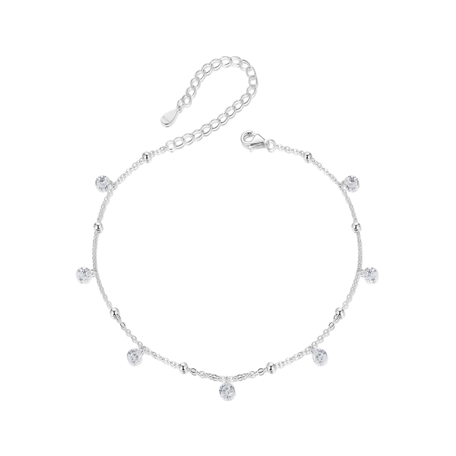 pandora style интелигентна и блестяща гривна за глезена sct025