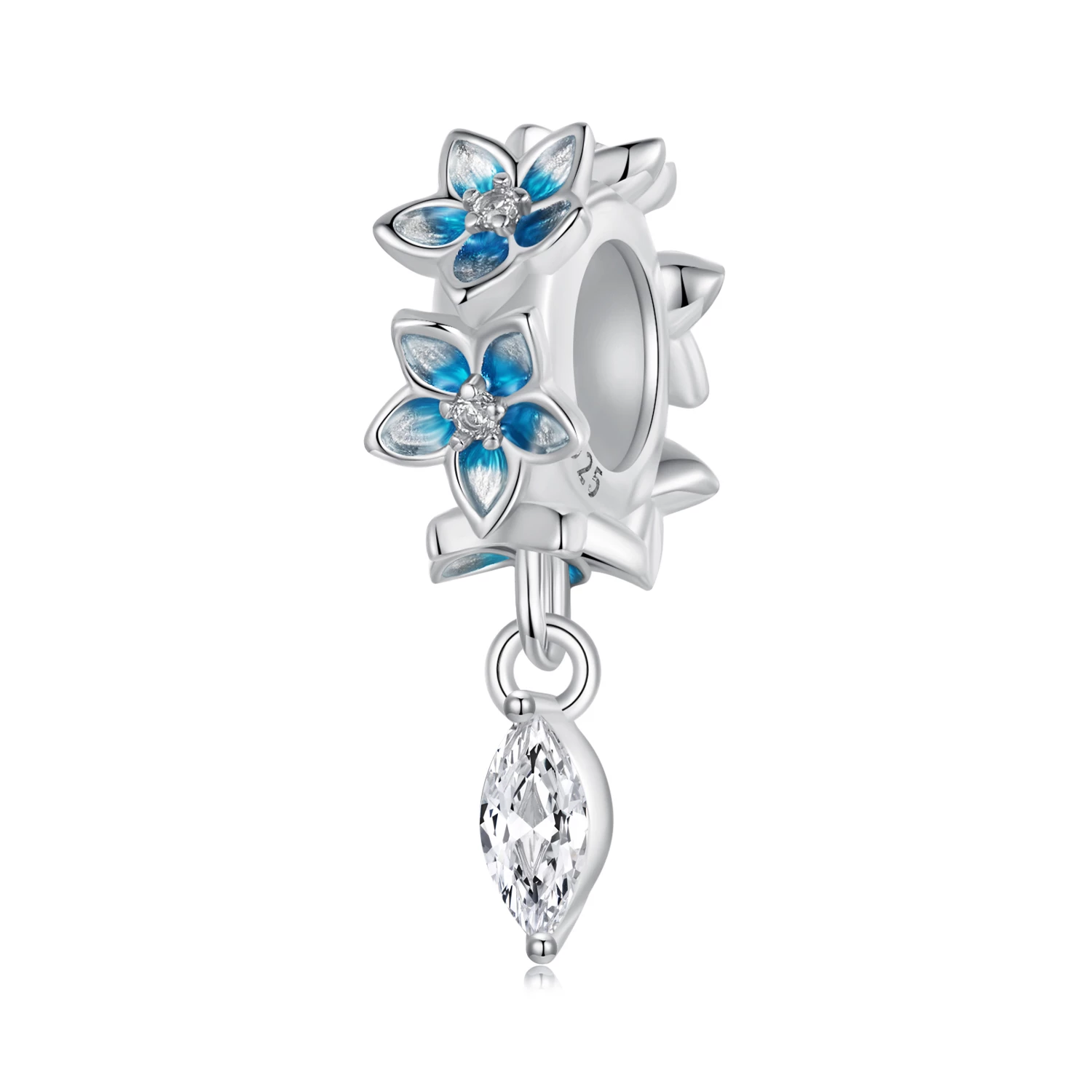 pandora style малка висулка делфиниум bsc1028
