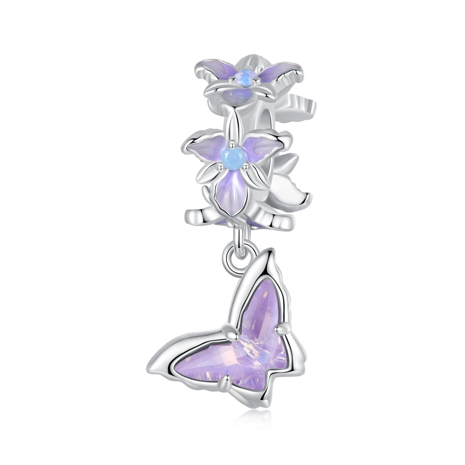 висулка пеперуда ирис в стил pandora bsc1033