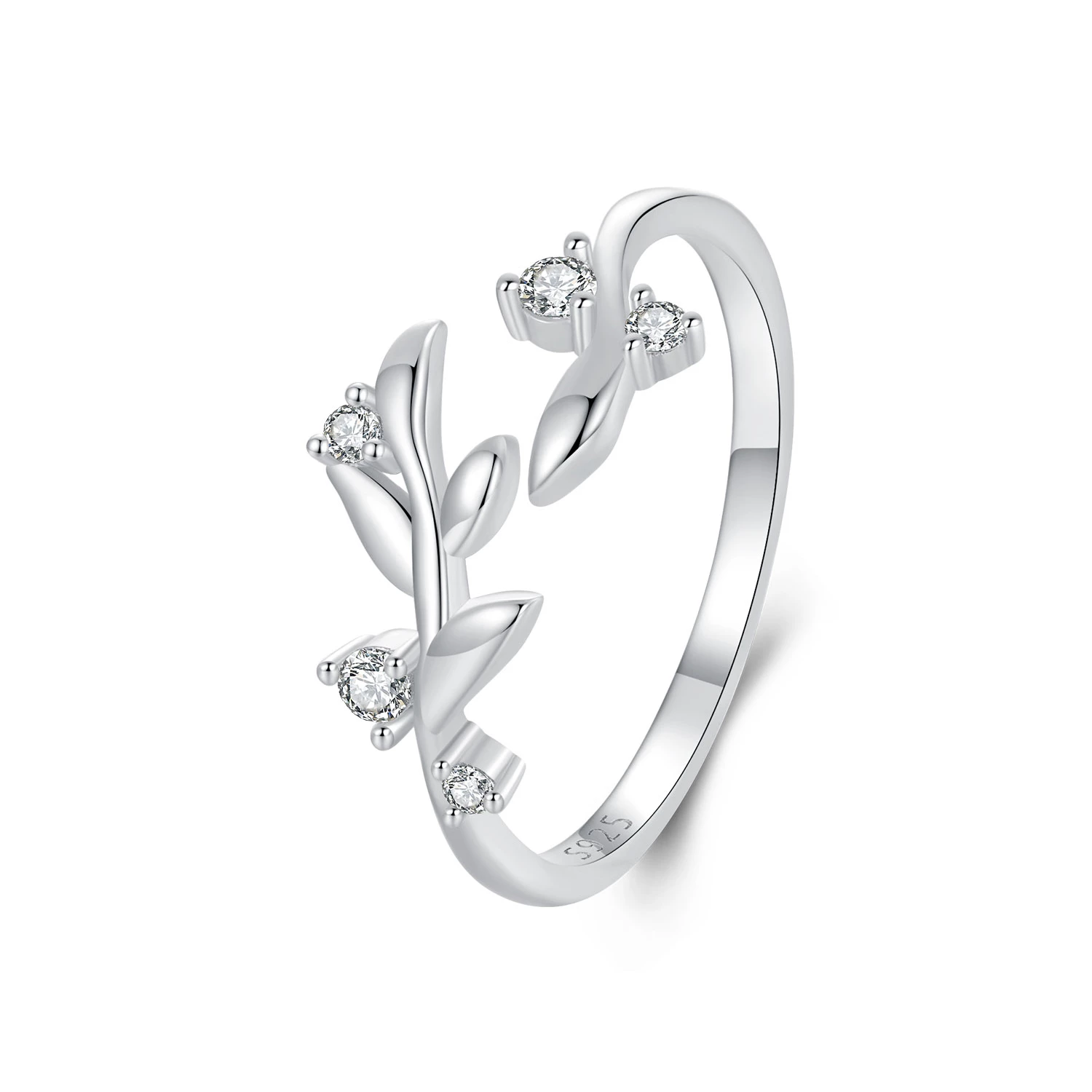 пръстен с листа в стил pandora bsr562e