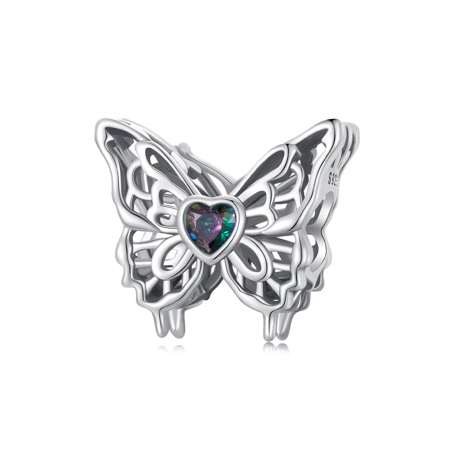 талисман pandora style butterfly dance scc2819