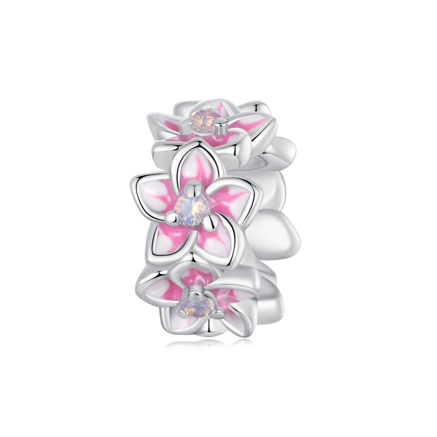 талисман pandora style sakura spacer scc2818