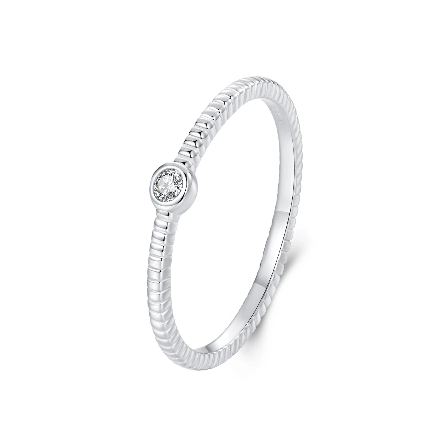 pandora style изискан малък единичен пръстен bsr577