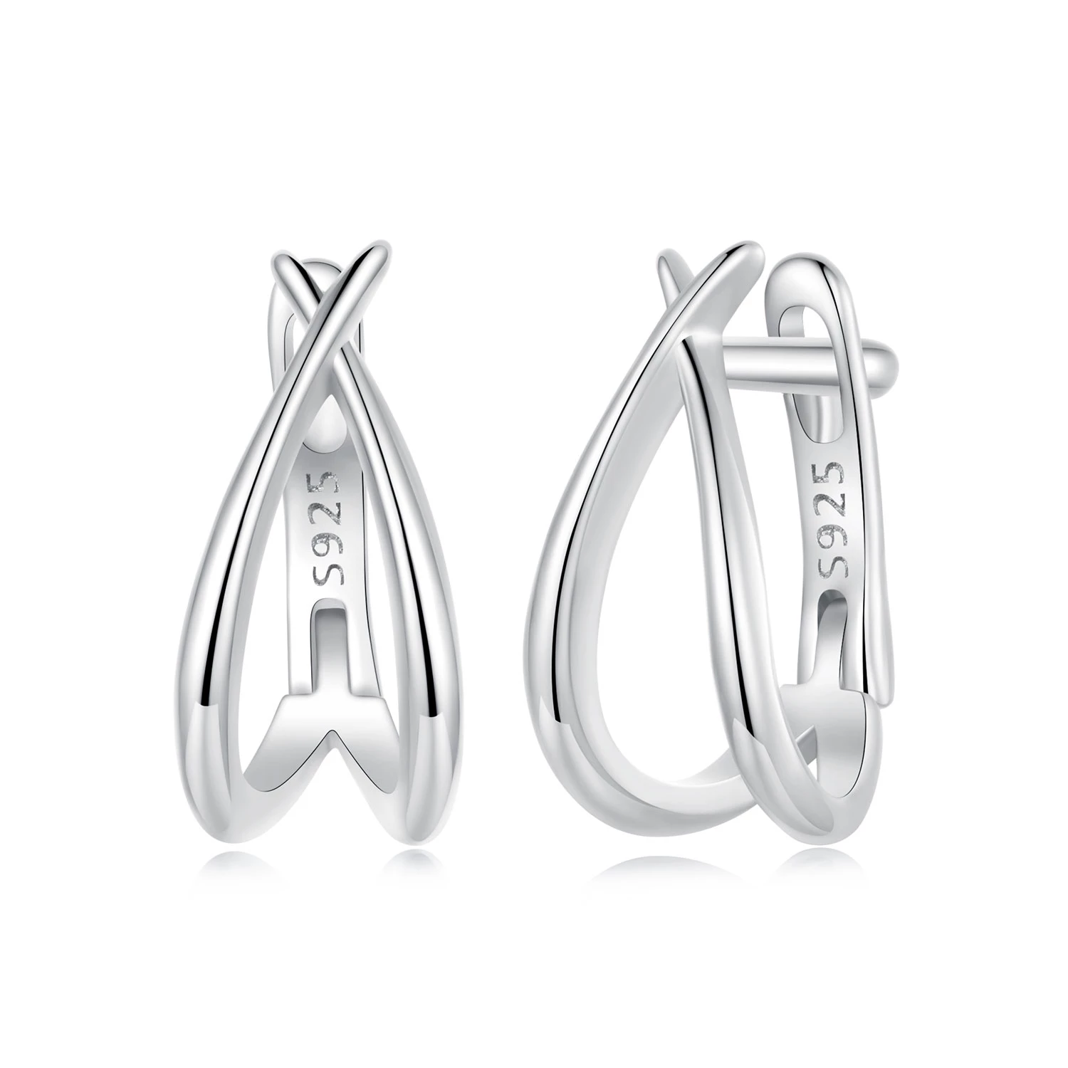 pandora style изящна сребърна катарама за ухо bse1053