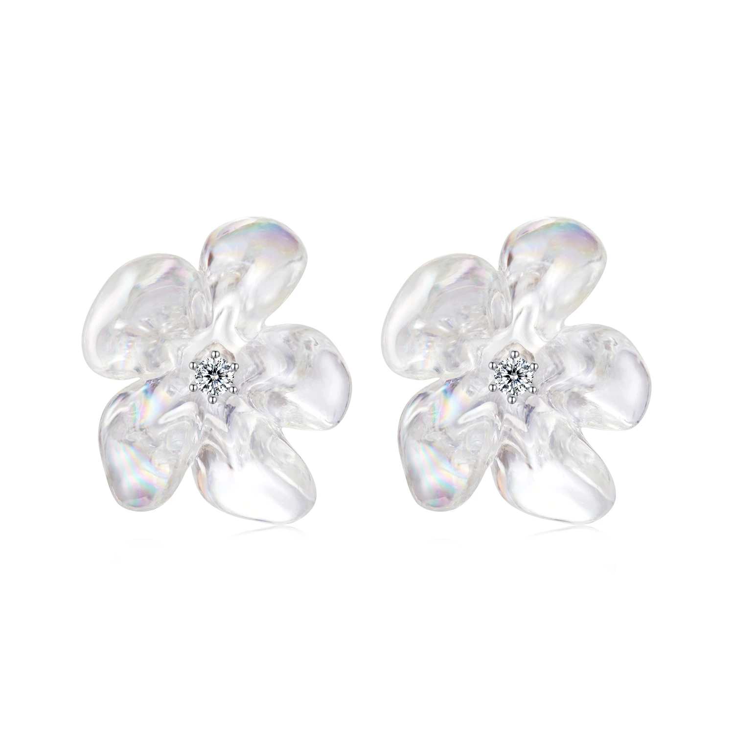 pandora style обеци със свежи цветя sce1804