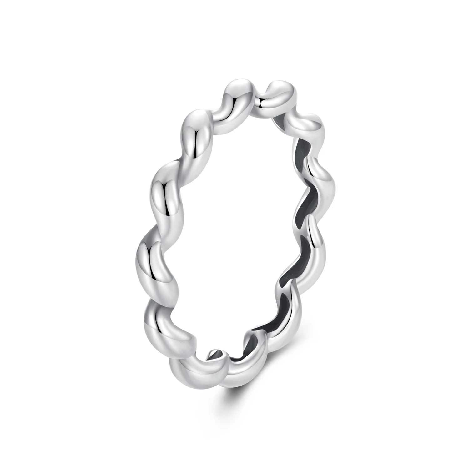pandora style усукан метален пръстен scr1047