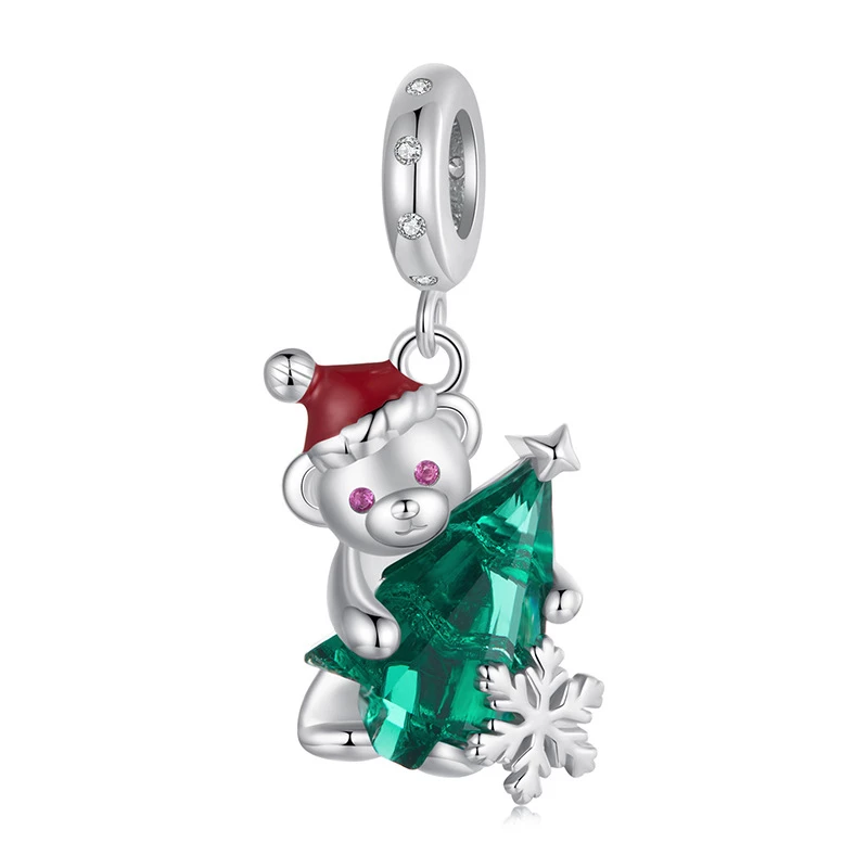 висулка коледна мечка в стил pandora bsc1065