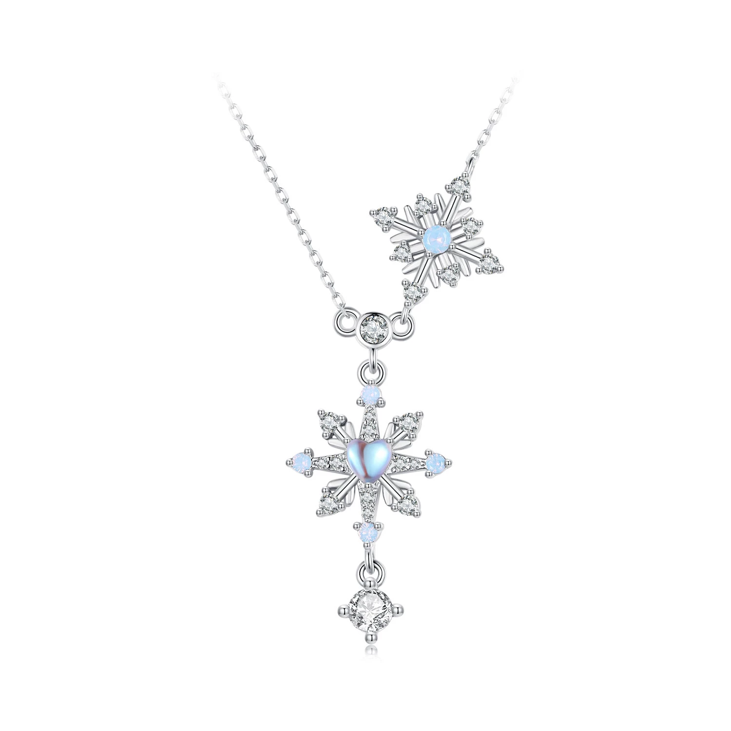колие със снежинка в стил pandora bsn364