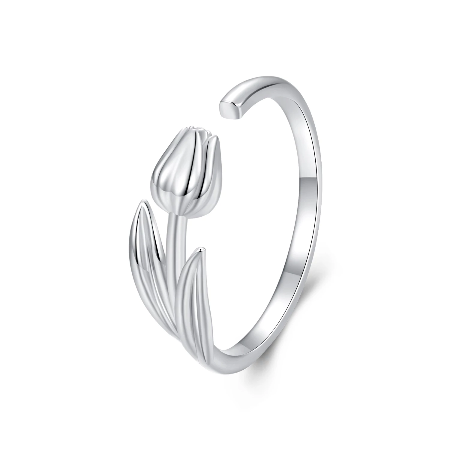 отворен пръстен с лале в стил pandora bsr599 e