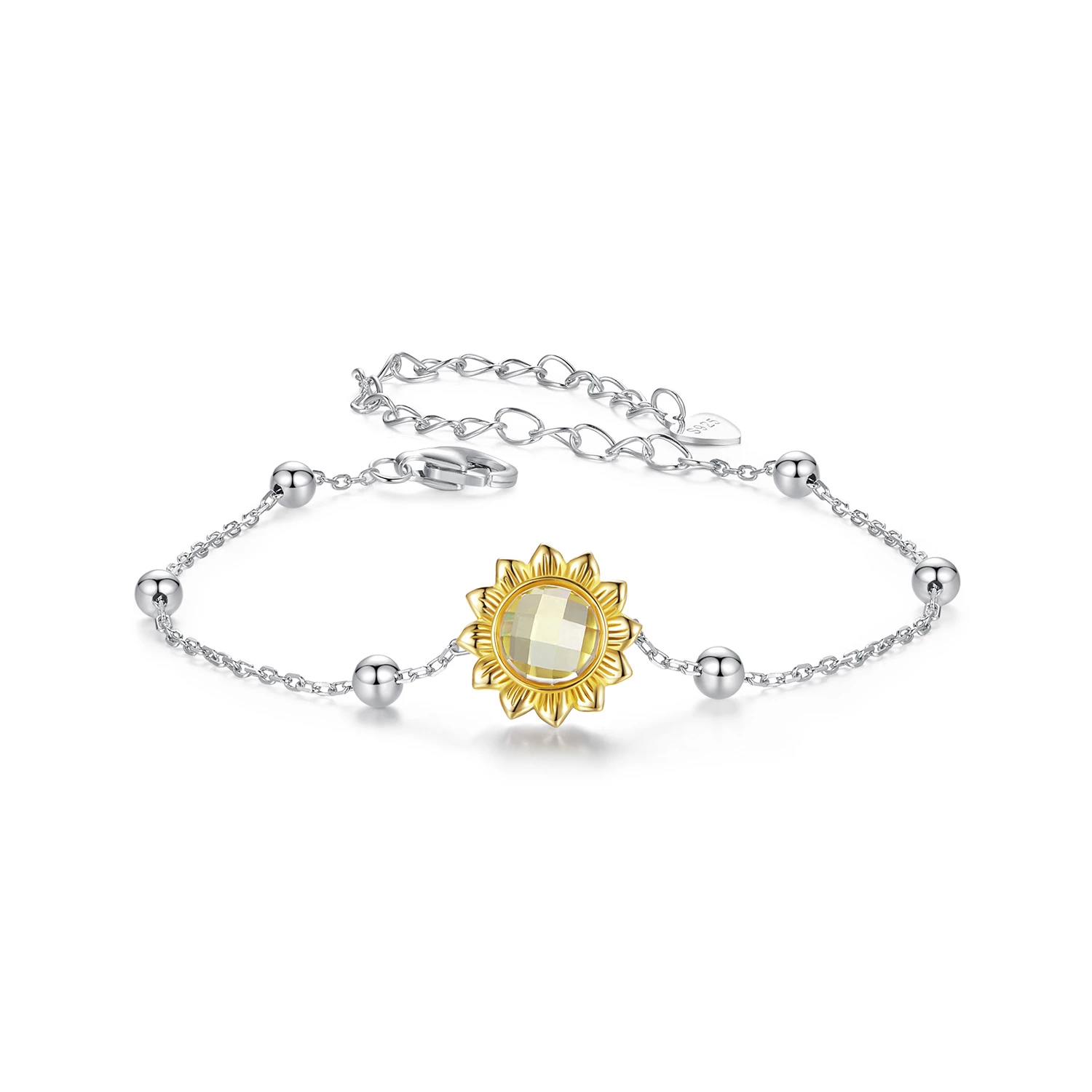 слънчогледова гривна в стил pandora scb282