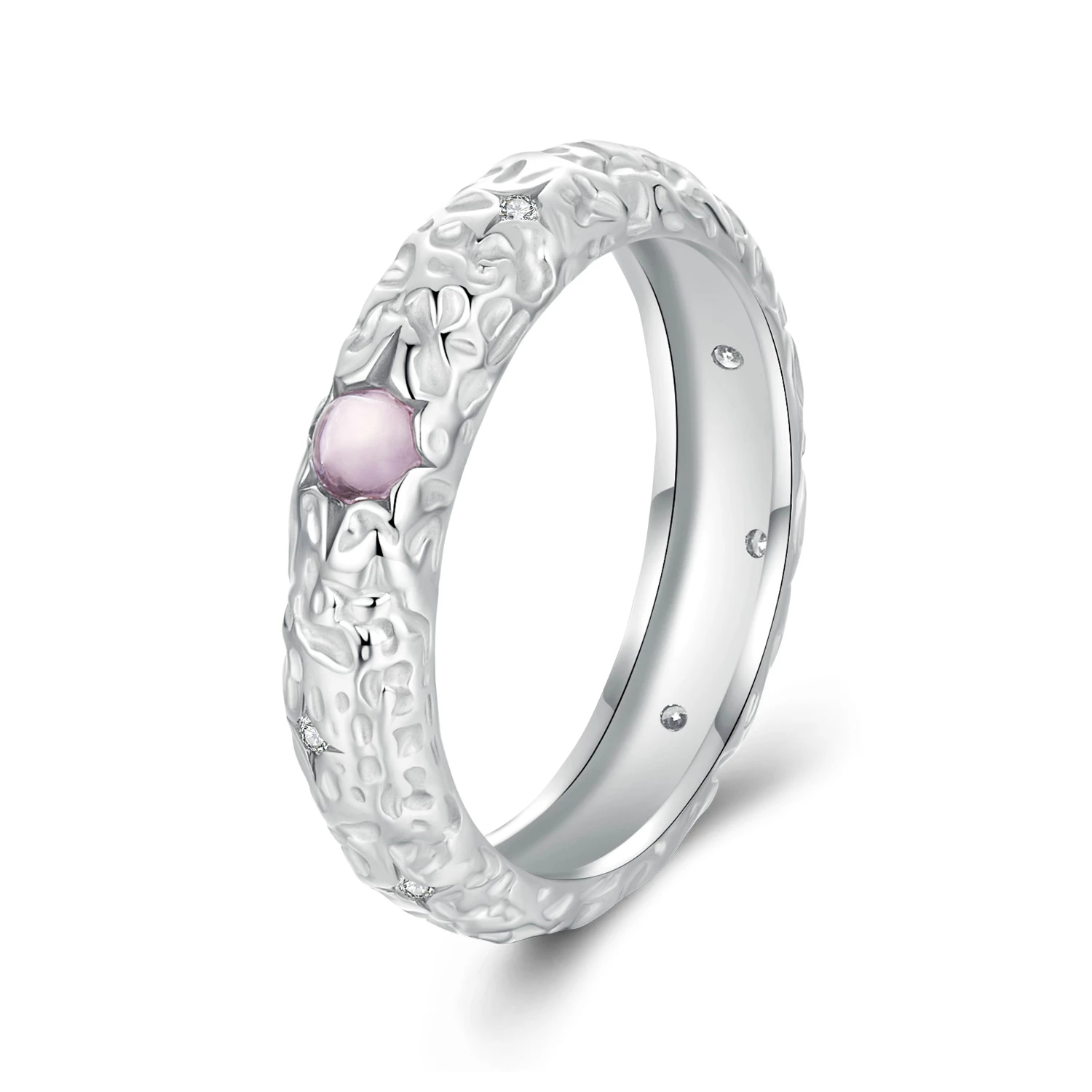 текстуриран широк пръстен в стил pandora bsr604