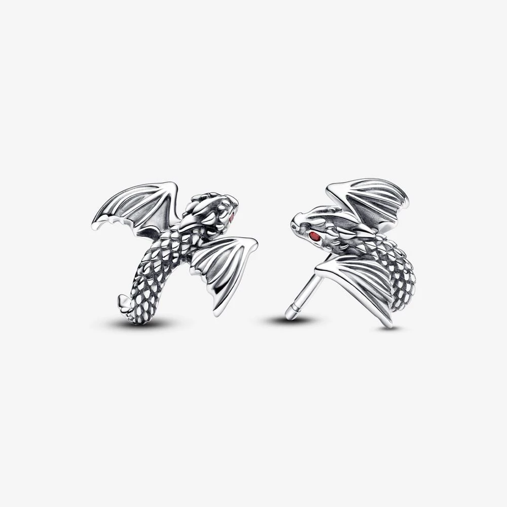 pandora game of thrones обеци с извити дракони 292970c01