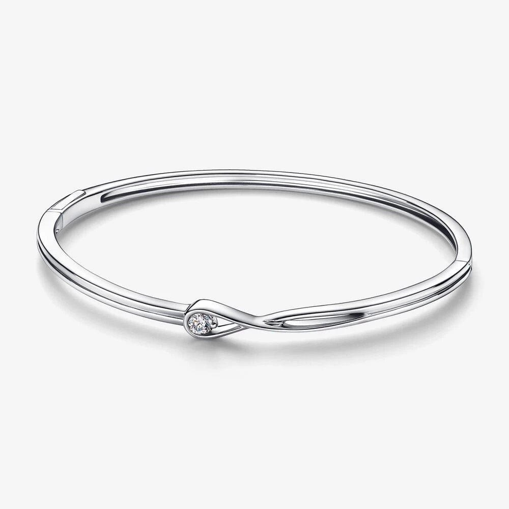 pandora infinite лабораторно отгледан диамантен гривна 015 карата tw стерлингово сребро 592065c01