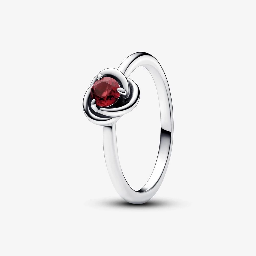pandora july true red eternity circle ring 192993c07
