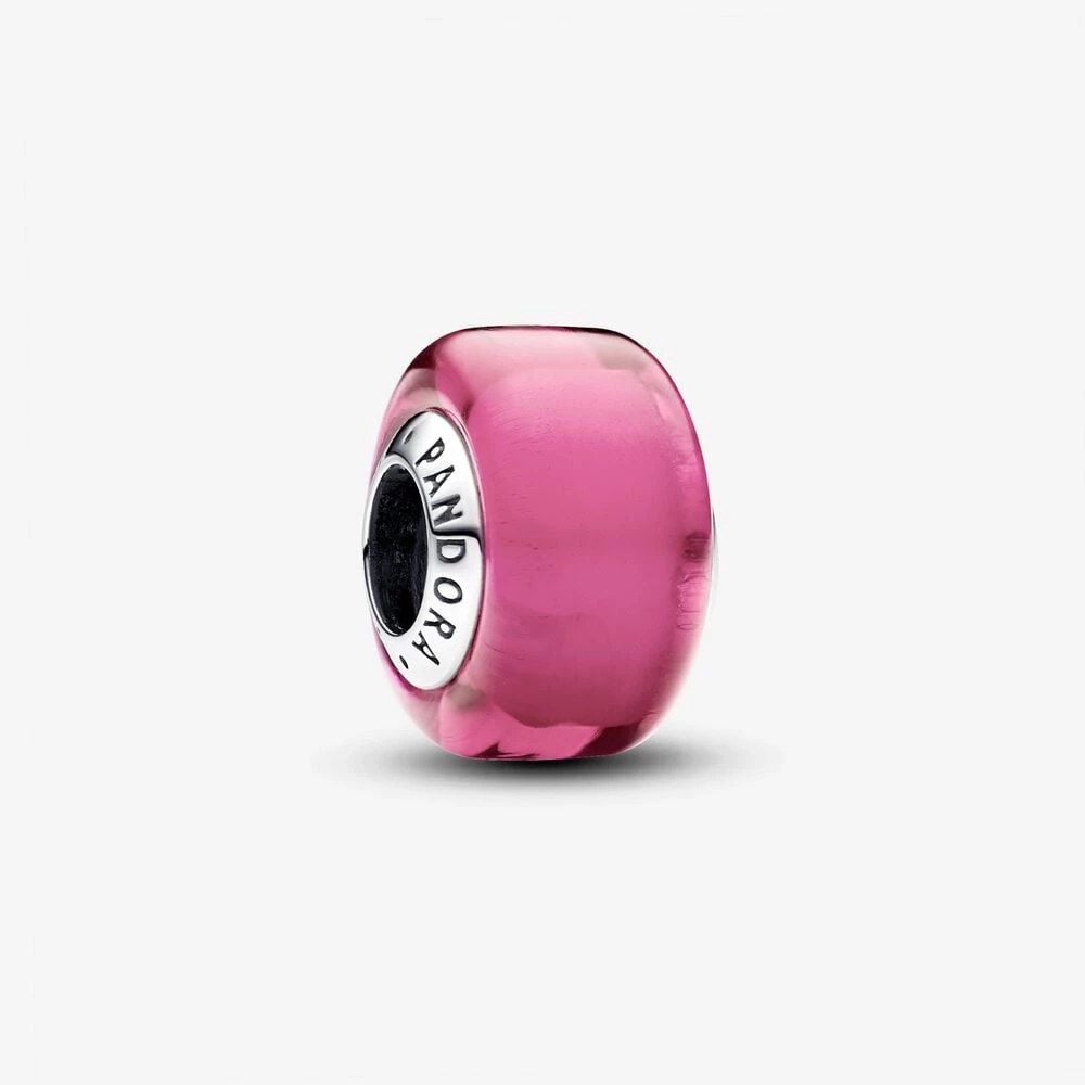 pandora pink mini murano glass charm 793107c00