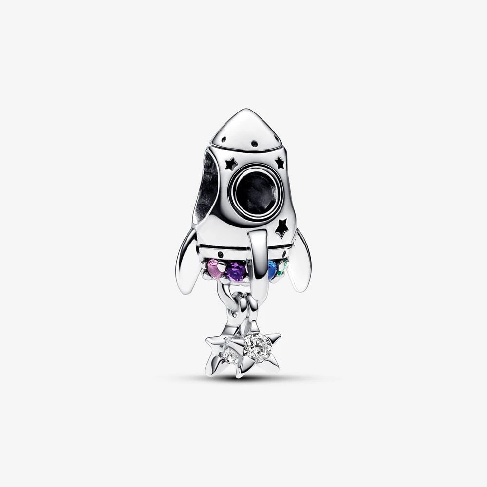 pandora space love rocket charm 792831c01