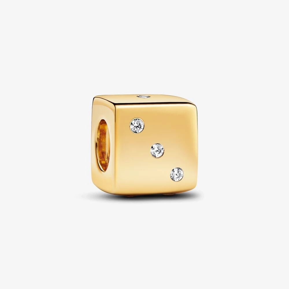 pandora sparkling dice charm 761269c01