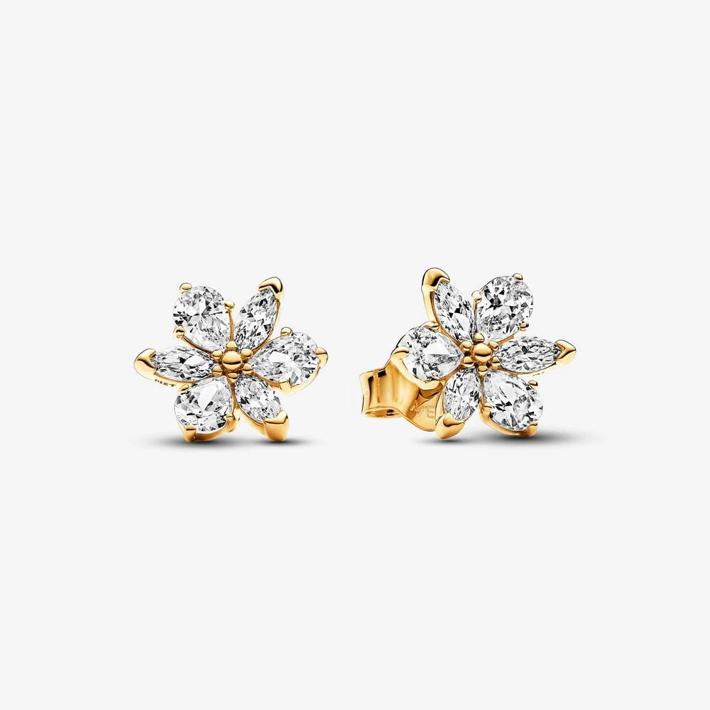 pandora sparkling herbarium cluster stud earrings 262633c01
