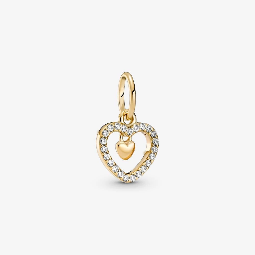 висящ талисман pandora sparkling double heart 759142c01