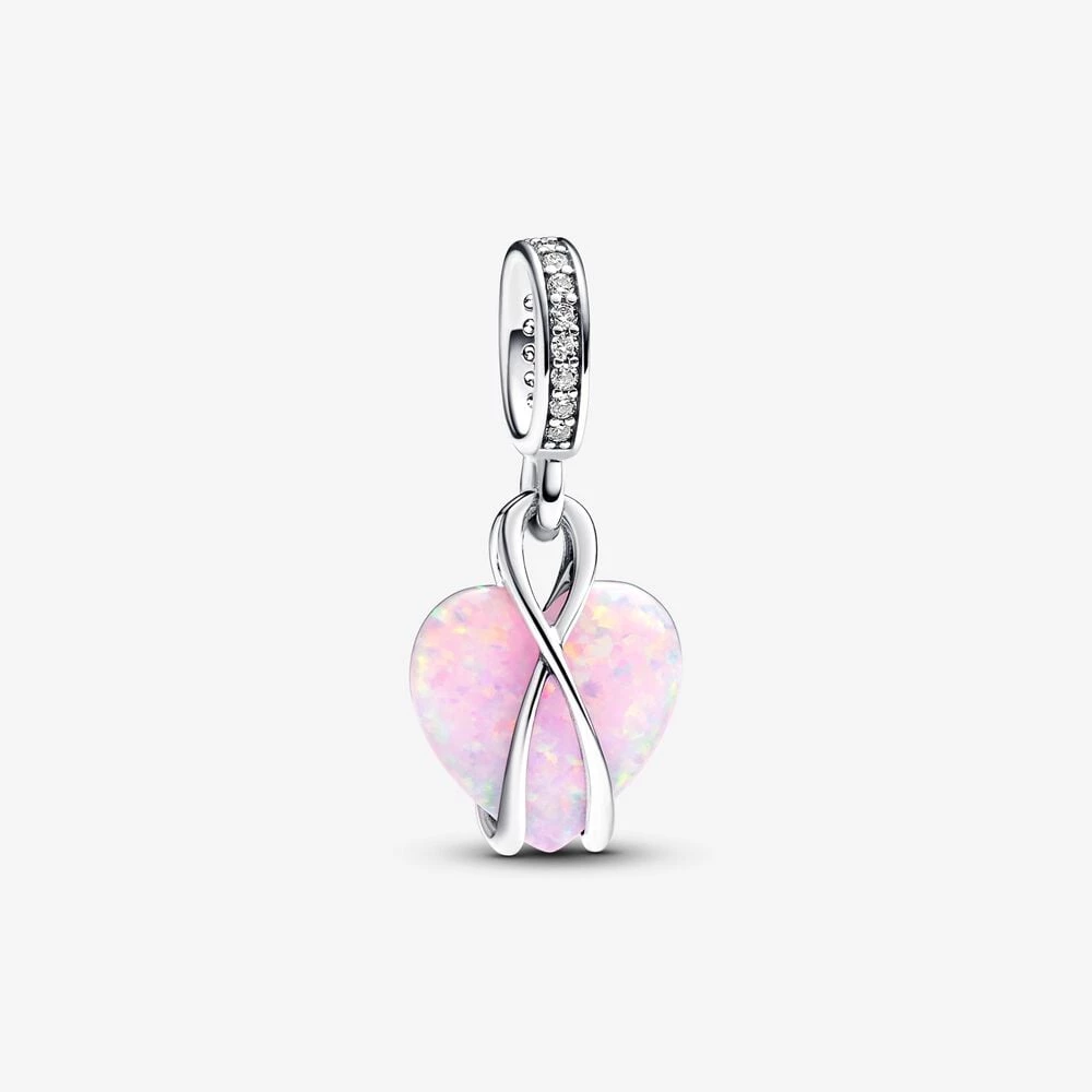 висяща талисманка pandora mom opalescent heart 793202c01