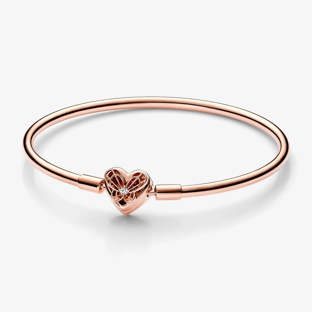 гривна pandora moments heart butterfly 582594c01